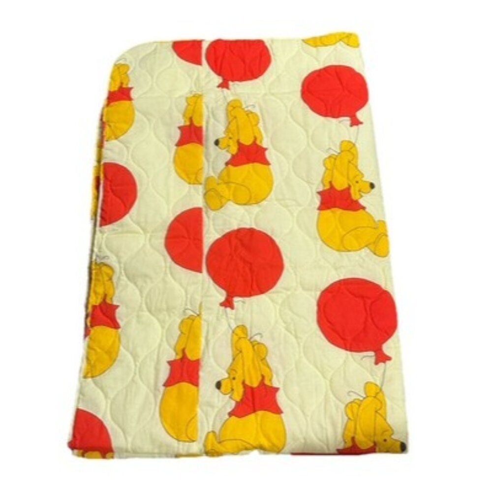 Vintage Perma-Prest Yellow Winnie The Pooh Collection Twin Comforter Coverlet